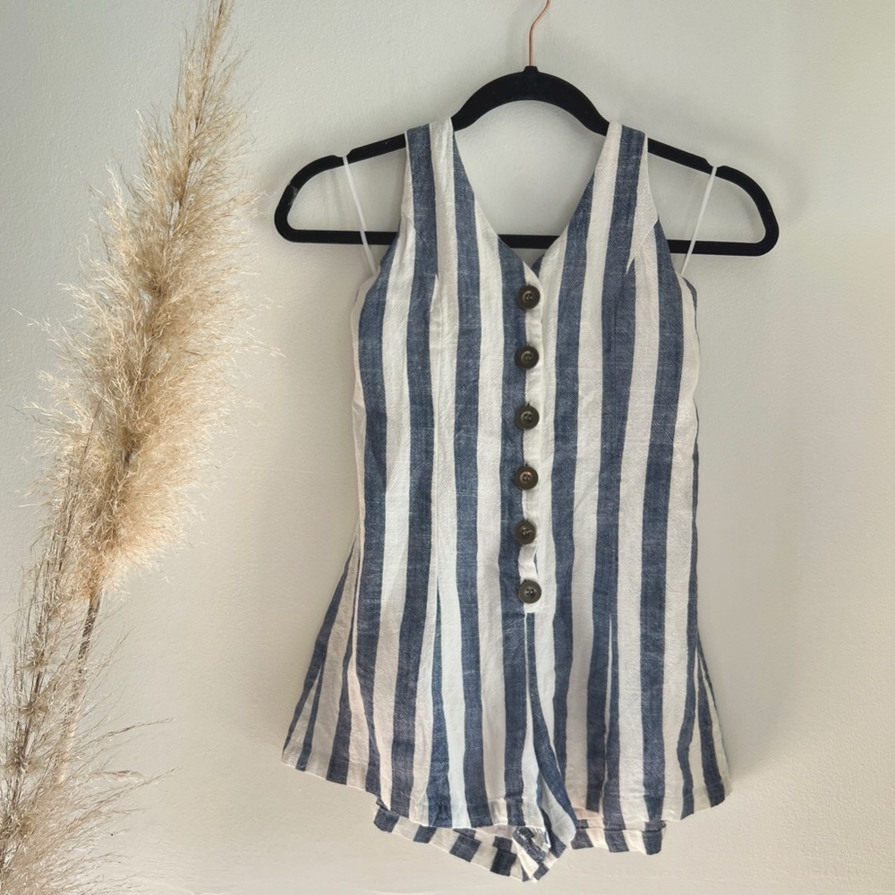 Striped Halter Romper